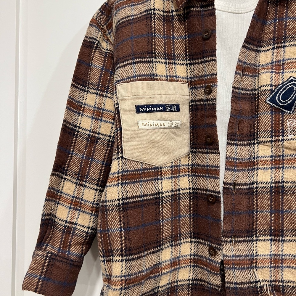 Mini Man, thick flannel shirt - Picture 3 of 12